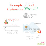 Rolling Pin & Whisk "From the Kitchen of" Christmas Food Gift Labels