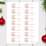 "We Whisk You a Merry Christmas" Gift Labels