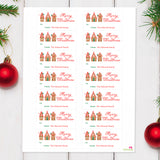 Gingerbread Houses Christmas Gift Labels