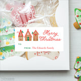 Gingerbread Houses Christmas Gift Labels