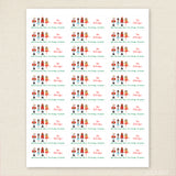 Nutcracker Christmas Address Labels - African-American Characters