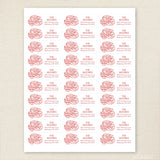 Merry Christmas Calligraphy Address Labels