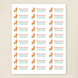 Sweet Reindeer Christmas Address Labels