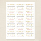 "Joy Peace Love" Christmas Address Labels