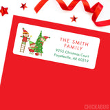 Christmas Elves Address Labels