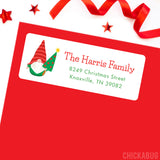 Christmas Gnome Address Labels