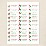 Christmas Gnome Address Labels