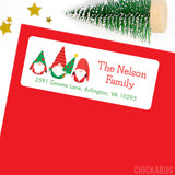 Christmas Gnomes Address Labels