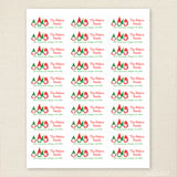 Christmas Gnomes Address Labels