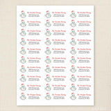 Snowman Christmas Address Labels
