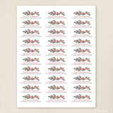 Watercolor Christmas Greenery Address Labels