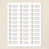Waving Snowman Christmas Address Labels