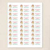 Vintage Santa Christmas Address Labels