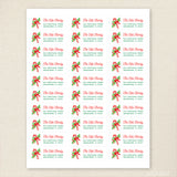 Vintage Candy Cane Christmas Address Labels