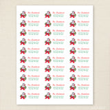 Vintage Christmas Cat Address Labels