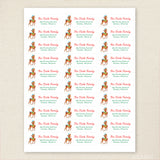 Vintage Reindeer Christmas Address Labels