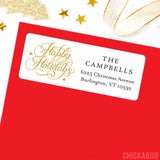Happy Holidays Address Labels