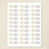 Happy Holidays Address Labels
