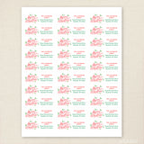 Calligraphy & Holly Christmas Address Labels