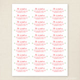 Fancy Script Christmas Address Labels