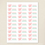 "Warmest Wishes" Christmas Address Labels