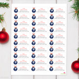 South Carolina State Flag Christmas Address Labels