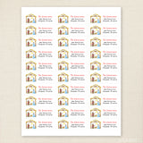Watercolor Nativity Christmas Address Labels