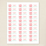 "Merry and Bright" Christmas Address Labels