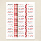 Polka Dots Christmas Address Labels