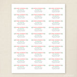 Christmas Greenery Change of Address Labels