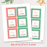 Signed by Santa Christmas Gift Labels - Polka Dot