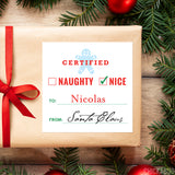 Signed by Santa Christmas Gift Labels - Certified Nice