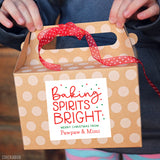 "Baking Spirits Bright" Christmas Food Gift Labels
