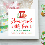 "Homemade with Love" Christmas Food Gift Labels