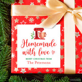 "Homemade with Love" Christmas Food Gift Labels