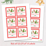 Santa's Elves Christmas Gift Labels