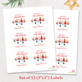 Nutcracker Ballet Christmas Gift Labels