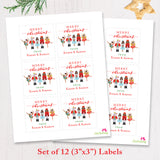 Nutcracker Ballet Christmas Gift Labels - African-American Characters