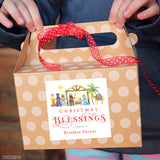 Nativity Scene Christmas Blessings Gift Labels