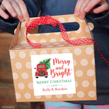 "Merry and Bright" Christmas Truck Gift Labels