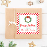 Christmas Wreath Christmas Gift Labels