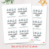 Warm Winter Wishes Holiday Gift Labels