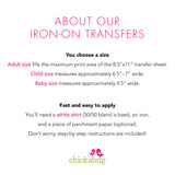 Pink Superhero Family Iron-On