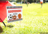 Red All-Star Sports Party Signs (EDITABLE INSTANT DOWNLOAD)