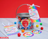 Art Party Favor Tags (EDITABLE INSTANT DOWNLOAD)