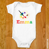 Art Palette Birthday Iron-On