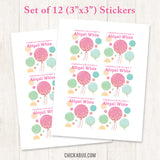 Confetti-Filled Balloons Gift Labels