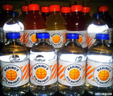 Basketball Birthday Party Water Labels