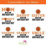 Basketball Birthday Family Iron-On