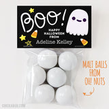 Halloween Ghost "Boo" Paper Tags and Bags - Black